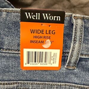 Well Worn High Rise Wide Leg Denim